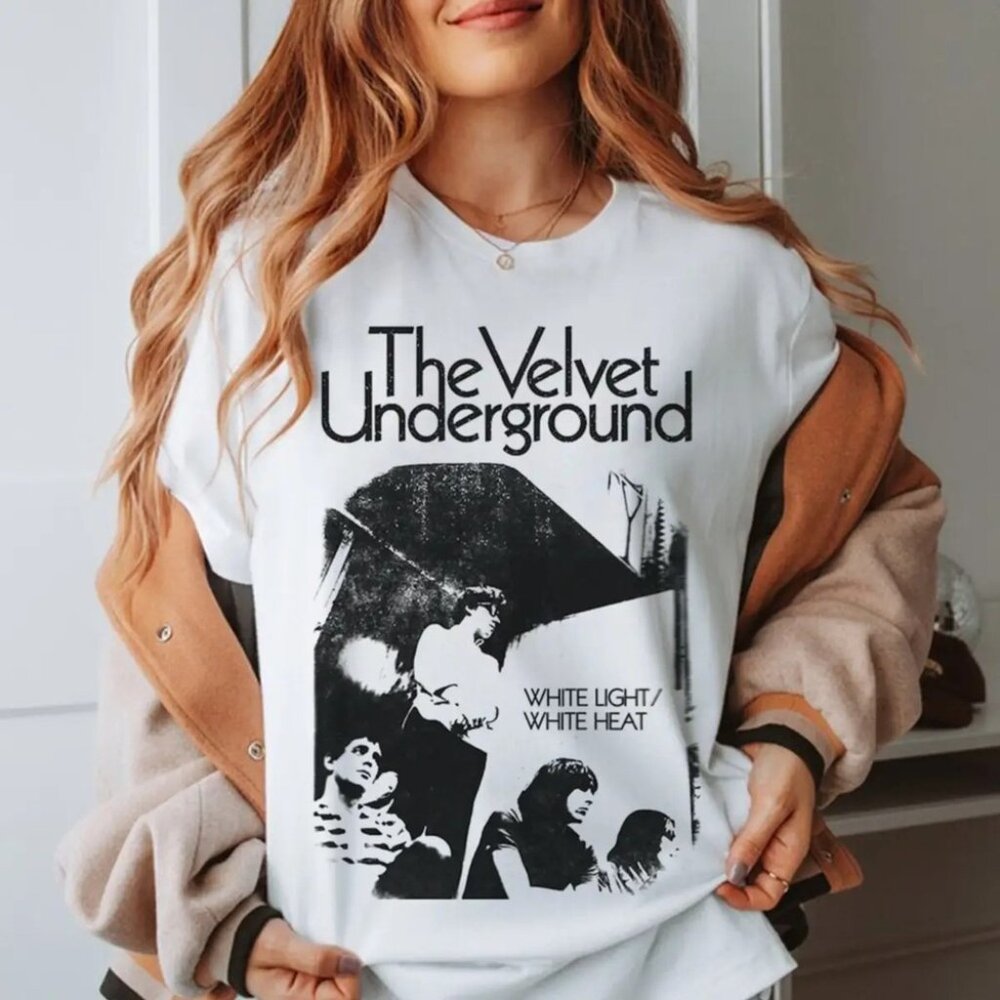 The Velvet Underground T Shirt White Light 1968 Album Unisex T Shirt